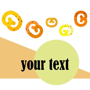 Pretzel geleneksel pişirme. Tatil Oktoberfest için Illustration. Almanya. Münih. Bira için atıştırmak. Cafe. Aperatif Bar. Ekmek. Fırın.