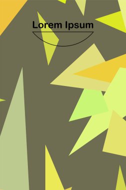 Geometrik şekillerle yapılmış broşür ve kapaklar için soyut modern poligonal arka plan.