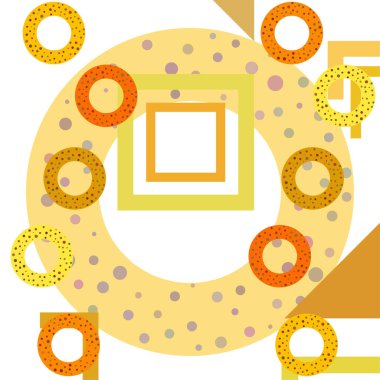 Haşhaş ve susam düz tasarım ile Simit. Fırın ürünlerinin vektör illüstrasyonu. Taze ve lezzetli ekmek yemek.