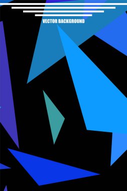 Geometrik şekillerle yapılmış broşür ve kapaklar için soyut modern poligonal arka plan.