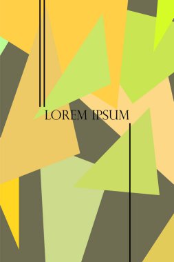 Geometrik şekillerle yapılmış broşür ve kapaklar için soyut modern poligonal arka plan.