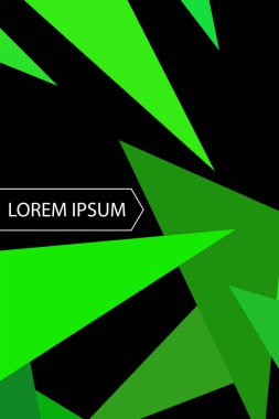 Geometrik şekillerle yapılmış broşür ve kapaklar için soyut modern poligonal arka plan.