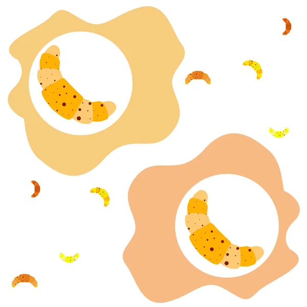 Croissant icoon. vlakke illustratie van croissant - vector icoon. croissantteken symbool — Stockvector