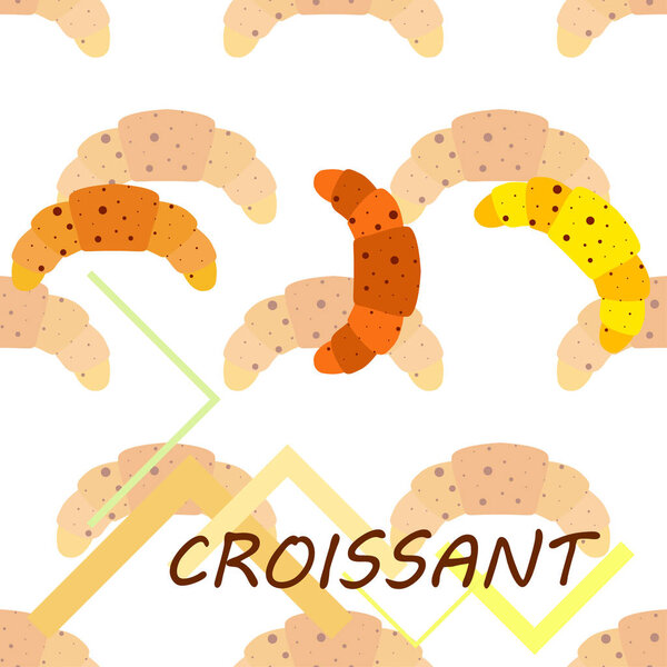 croissant icon. flat illustration of croissant - vector icon. croissant sign symbol