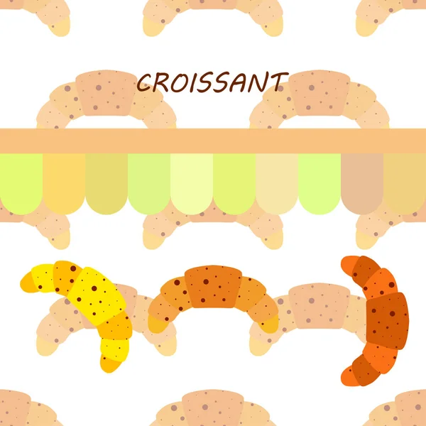 Croissant-Symbol. flache Abbildung des Croissant - Vektorsymbols. Croissant Zeichen Symbol — Stockvektor