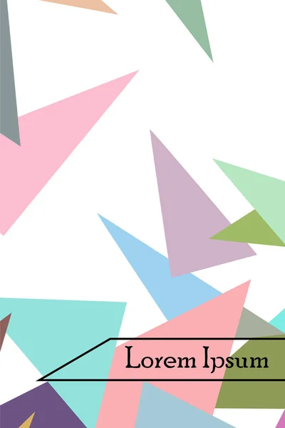 Fundo poligonal abstrato geométrico. O padrão no estilo de origami, que consiste em triângulos . —  Vetores de Stock