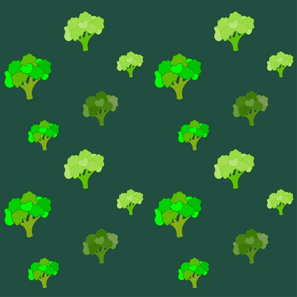 Broccoli, verse groente. Biologisch voedsel poster. Landbouwmarktordening. Vectorachtergrond. — Stockvector