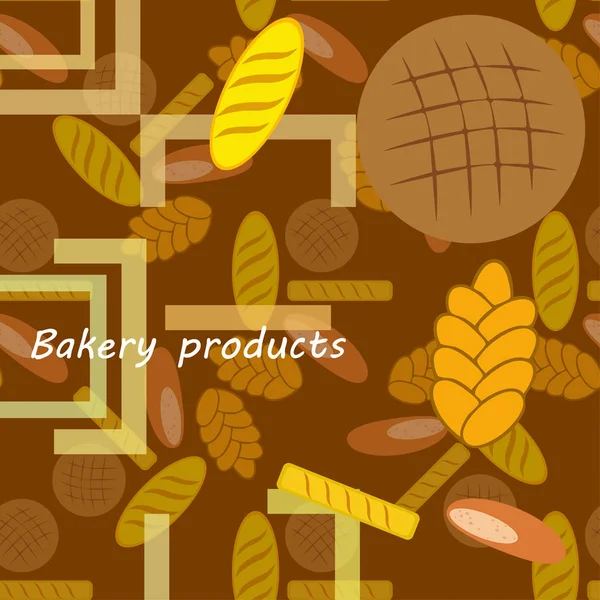 Vector ilustración de Panadería Producto Colección de Alimentos — Vector de stock