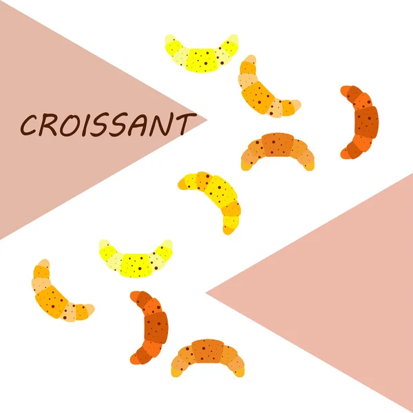 Croissant icône. illustration plate du croissant - icône vectorielle. croissant signe symbole — Image vectorielle