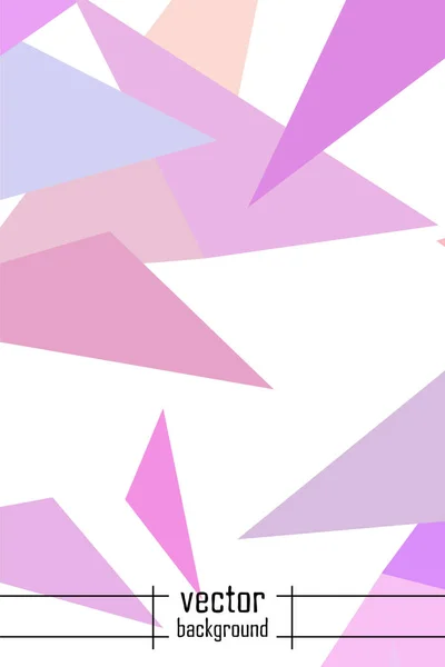 Geometrisk abstrakt polygonal baggrund. Mønstret i stil med origami, som består af trekanter . – Stock-vektor