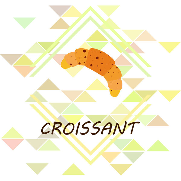 croissant icon. flat illustration of croissant - vector icon. croissant sign symbol