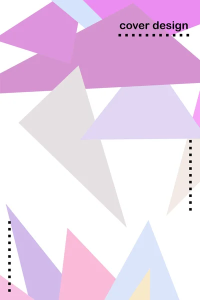 Fundo poligonal abstrato geométrico. O padrão no estilo de origami, que consiste em triângulos . — Vetor de Stock