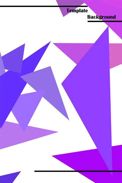 Fondo geométrico abstracto poligonal. El patrón en el estilo de origami, que consiste en triángulos . — Vector de stock