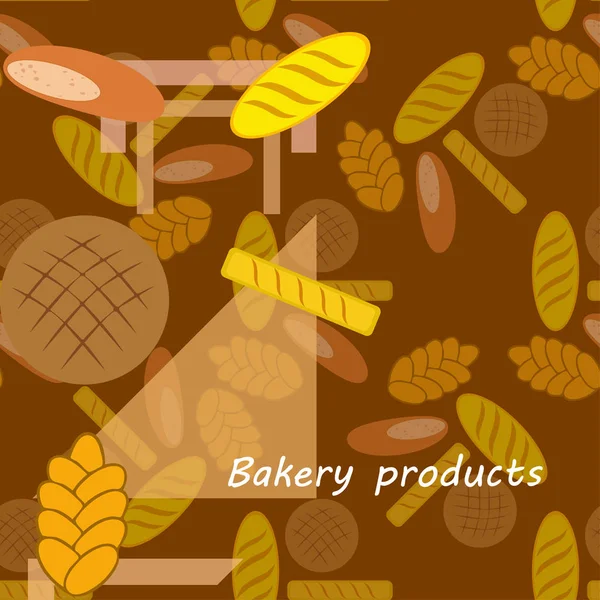 Ilustracja wektorowa piekarnia produkt żywności kolekcji — Wektor stockowy