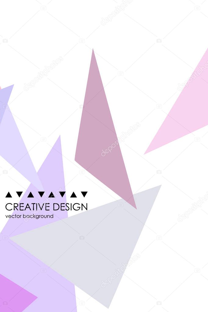 Geometric abstract polygonal background. The pattern in the style of origami, which consists of triangles.