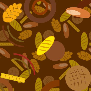 Fırın ürün gıda toplama vektör çizim