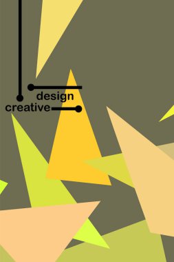 Geometrik şekillerle yapılmış broşür ve kapaklar için soyut modern poligonal arka plan.