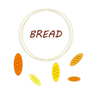 Fırın geçmişi. Çizgi grafikleri. Ekmek koleksiyonu. Ekmek Evi. Üst görünüm illüstrasyonu işleniyor. Vektör illüstrasyonu