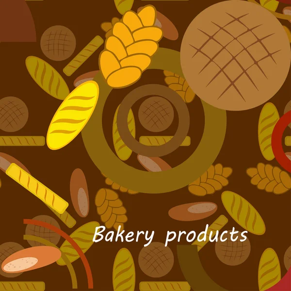 Vector ilustración de Panadería Producto Colección de Alimentos — Vector de stock