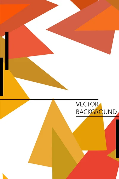 Abstrakter, moderner poligonaler Hintergrund für Broschüren und Einbände mit geometrischen Formen. — Stockvektor