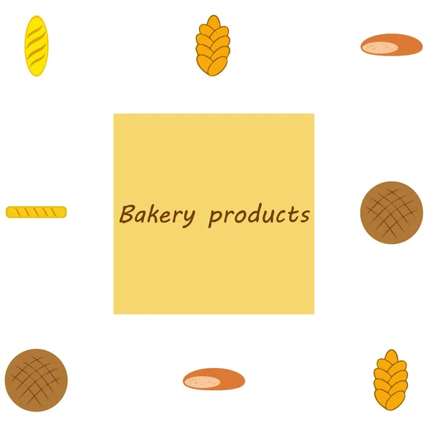 Vector ilustración de Panadería Producto Colección de Alimentos — Vector de stock