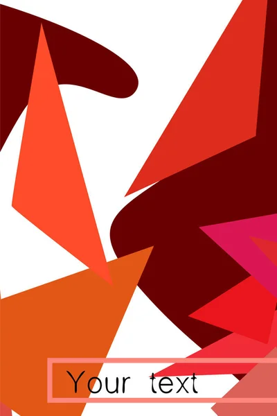 Fundo poligonal moderno abstrato para brochura e capas, feito com formas geométricas . — Vetor de Stock