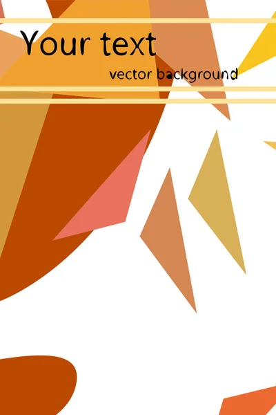 Geometrik şekillerle yapılmış broşür ve kapaklar için soyut modern poligonal arka plan. — Stok Vektör