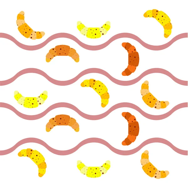 Croissant ikon. lapos illusztrációja croissant - vektor ikon. croissant jel szimbólum — Stock Vector