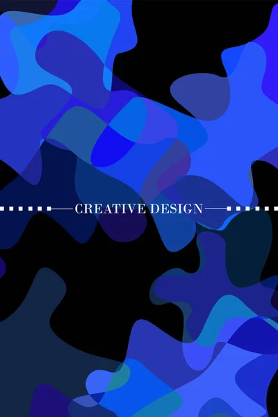 Resumen Plantilla creativa fluida, tarjeta, cubierta de color. Diseño de acuarela, líquidos, formas. vector de moda . — Vector de stock