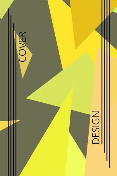 Fondo poligonal moderno abstracto para folleto y cubiertas, hecho con formas geométricas . — Archivo Imágenes Vectoriales