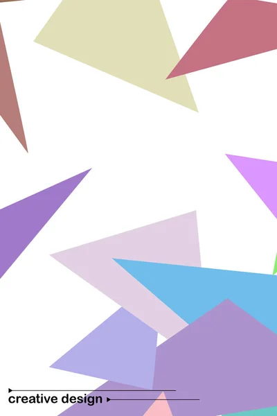 几何抽象多边形背景。折纸样式中的图案，由三角形组成. — 图库矢量图片