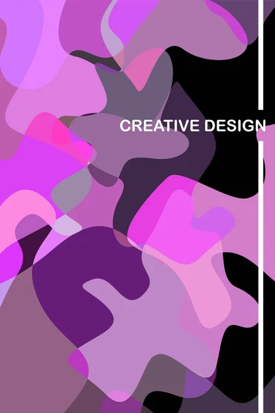 Абстрактний креативний шаблон Fluid, картка, кольорова обкладинка. Дизайн акварелі, рідини, форми. Модний вектор . — стоковий вектор