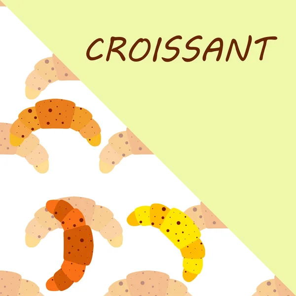 Croissant icône. illustration plate du croissant - icône vectorielle. croissant signe symbole — Image vectorielle