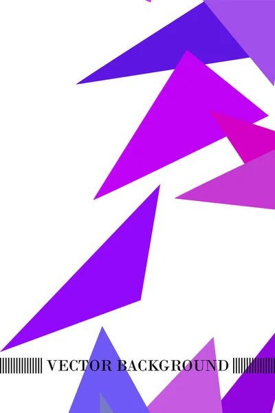 Fond polygonal abstrait géométrique. Le motif dans le style de l'origami, qui se compose de triangles . — Image vectorielle