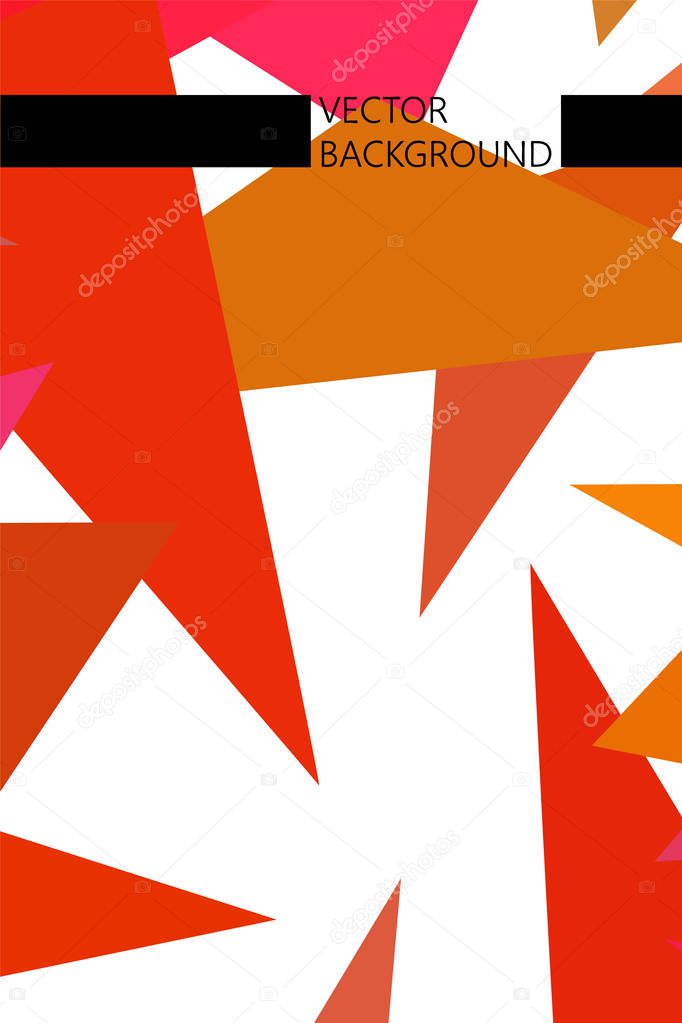 Abstract modern poligonal background for brochure and covers, made with geometrical shapes.