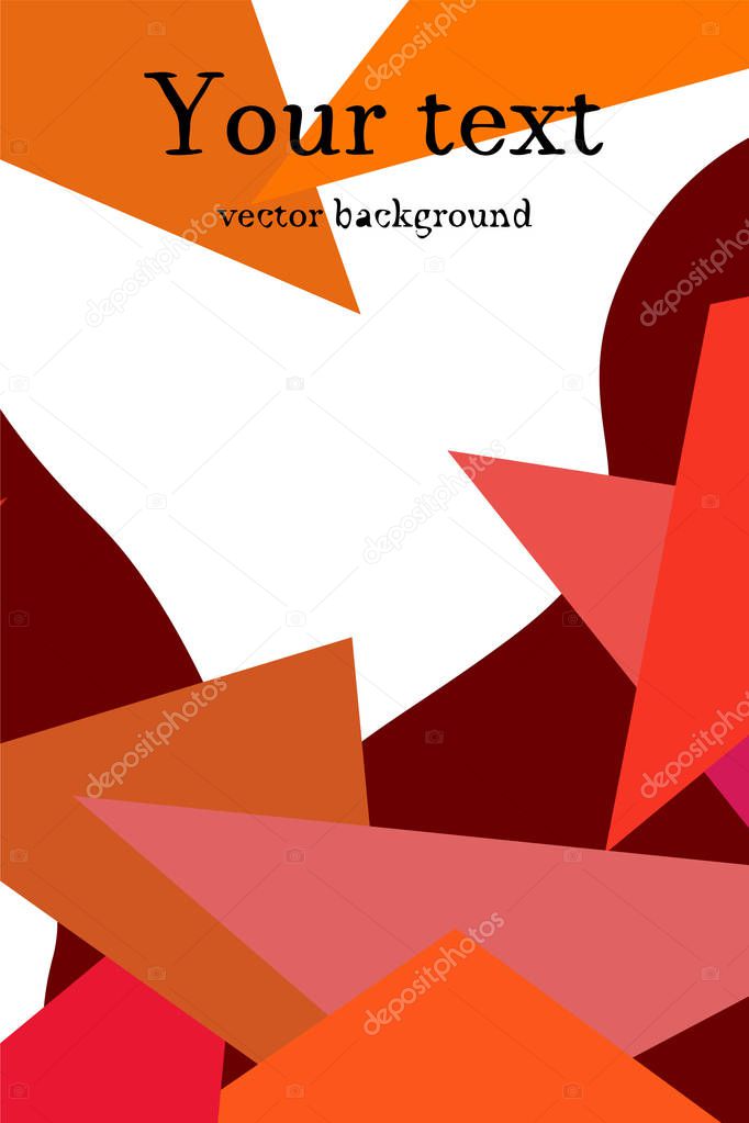 Abstract modern poligonal background for brochure and covers, made with geometrical shapes.