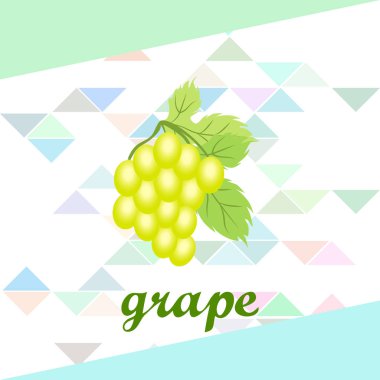 Yapraklı üzüm. Tasarım için vektör ögeleri