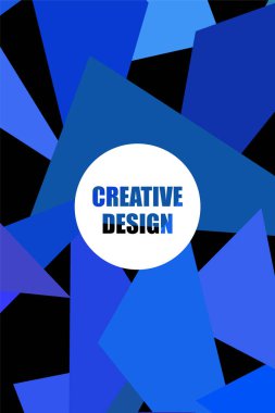 Geometrik şekillerle yapılmış broşür ve kapaklar için soyut modern poligonal arka plan.