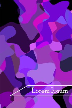 Soyut Akışkan yaratıcı şablon, kart, renk kapağı. Suluboya tasarımı, sıvılar, şekiller. Trendy vektör.