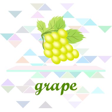 Yapraklı üzüm. Tasarım için vektör ögeleri