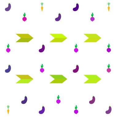 Havuç, pancar, patlıcan, taze sebze. Organik gıda posteri. Çiftçi pazarı tasarımı. Vektör arkaplanı.