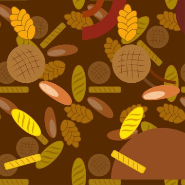 Fırın ürün gıda toplama vektör çizim