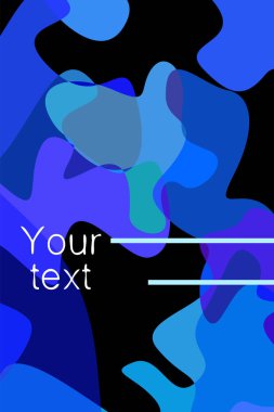 Soyut Akışkan yaratıcı şablon, kart, renk kapağı. Suluboya tasarımı, sıvılar, şekiller. Trendy vektör.