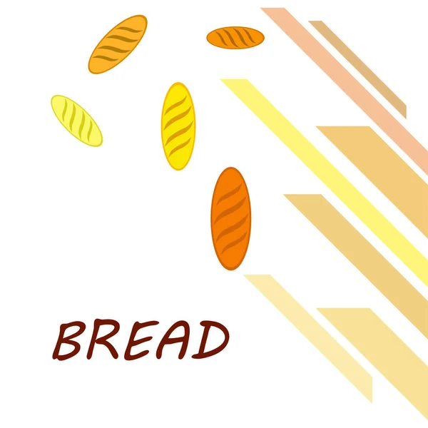 Contexto da padaria. Gráficos de linha. A colecção de pão. Casa dos Pães. Gravura ilustração vista superior. Ilustração vetorial — Vetor de Stock