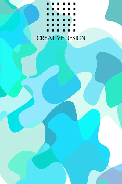 摘要 流体创意模板，卡片，彩色封面。水彩设计，液体，形状。时尚向量. — 图库矢量图片