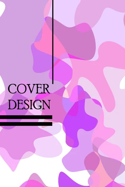 Résumé Fluide modèle créatif, carte, couverture de couleur. Aquarelle design, liquides, formes. Vecteur tendance . — Image vectorielle