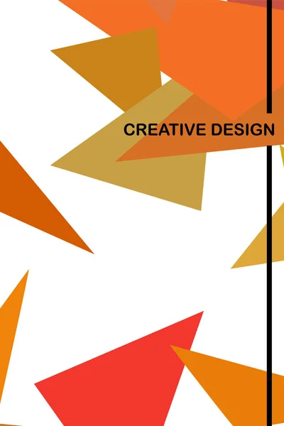 Sfondo poligonale moderno astratto per brochure e copertine, realizzato con forme geometriche . — Vettoriale Stock