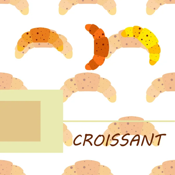 Croissant icon. plochý ilustrace croissant - vektorová ikona. symbol croissantu — Stockový vektor