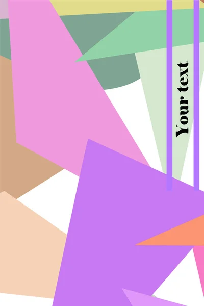 Fundo poligonal moderno abstrato para brochura e capas, feito com formas geométricas . — Vetor de Stock