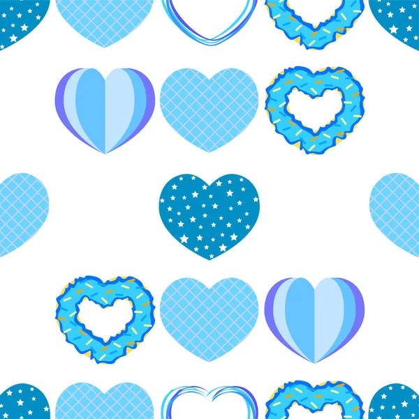 Abstract romantic background with hearts. Vector backdrop for Valentine's day. — Stock Vector